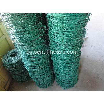 PVC PE recubierto de alambre de púas